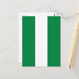 Carte Postale Drapeau du Nigeria
