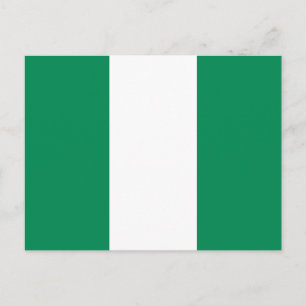 Carte Postale Drapeau du Nigeria patriotique