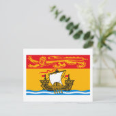 Carte postale drapeau du Nouveau-Brunswick (Debout devant)