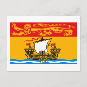 Carte postale drapeau du Nouveau-Brunswick