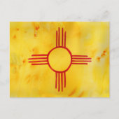 Carte Postale Drapeau du Nouveau-Mexique (Devant)