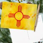 Carte Postale Drapeau du Nouveau-Mexique<br><div class="desc">Découvrez ce drapeau néo-mexicain très coloré. Et assurez-vous de consulter ma boutique pour plus de produits et de designs. Vous pouvez toujours ajouter votre propre texte. Faites-moi savoir si vous voulez quelque chose fait sur mesure. Si vous l'achetez, merci ! N'oubliez pas de partager une photo sur Instagram de celle-ci...</div>