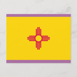 Carte Postale Drapeau du Nouveau-Mexique