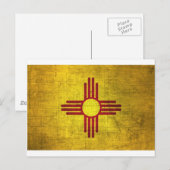 Carte Postale Drapeau du Nouveau-Mexique (Devant / Derrière)
