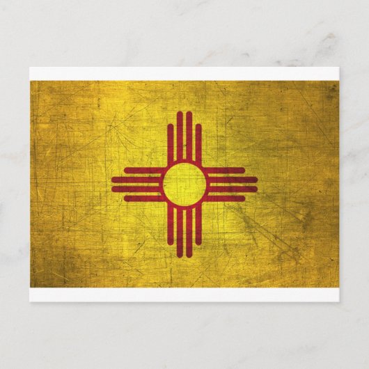 Carte Postale Drapeau du Nouveau-Mexique (Devant)