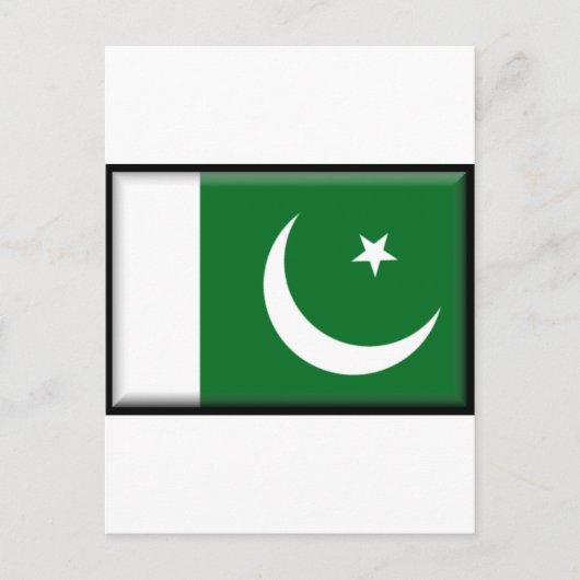 Carte Postale Drapeau du Pakistan (Devant)