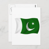 Carte Postale Drapeau du Pakistan (Devant / Derrière)
