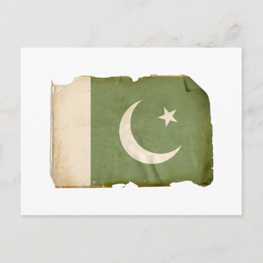 Carte Postale Drapeau du Pakistan (Devant)