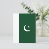 Carte Postale Drapeau du Pakistan (Debout devant)