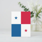 Carte Postale Drapeau du Panama (Debout devant)