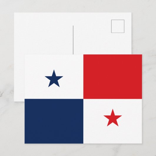 Carte Postale Drapeau du Panama (Devant / Derrière)