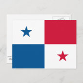 Carte Postale Drapeau du Panama (Devant / Derrière)
