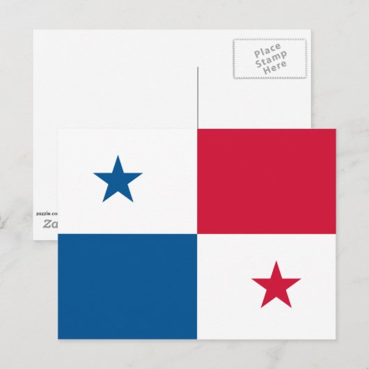 Carte Postale Drapeau du Panama (Devant / Derrière)