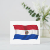 Carte Postale Drapeau du Paraguay (Debout devant)