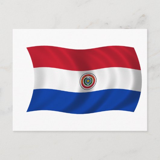 Carte Postale Drapeau du Paraguay (Devant)