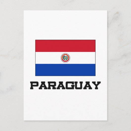 Carte Postale drapeau du Paraguay (Devant)
