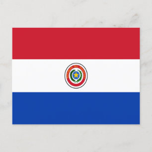 Carte Postale Drapeau du Paraguay