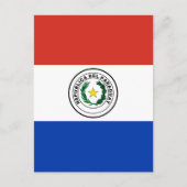 Carte Postale Drapeau du Paraguay (Devant)