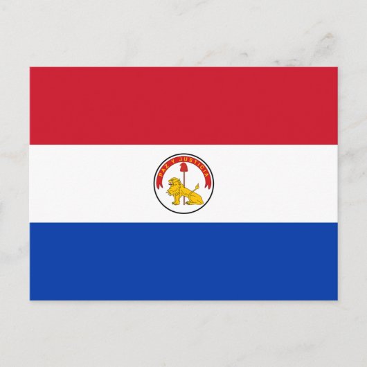 Carte postale drapeau du Paraguay (Devant)