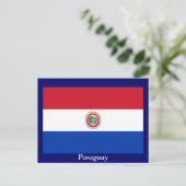 Carte Postale Drapeau du Paraguay (Debout devant)