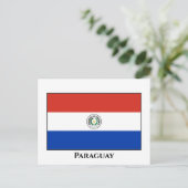 Carte Postale Drapeau du Paraguay (Paraguay) (Debout devant)