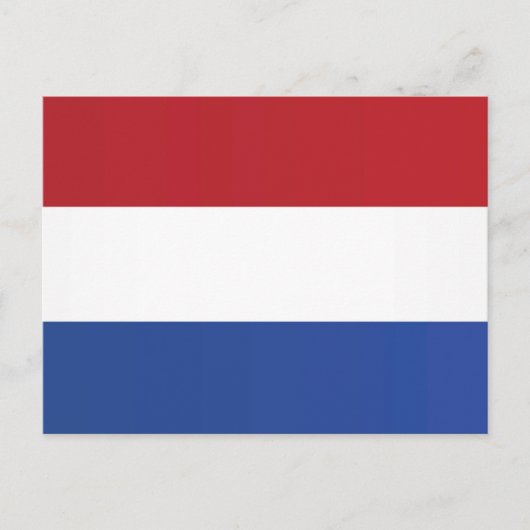 Carte Postale Drapeau du Pays-Bas (Devant)