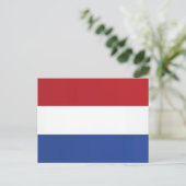 Carte Postale Drapeau du Pays-Bas (Debout devant)