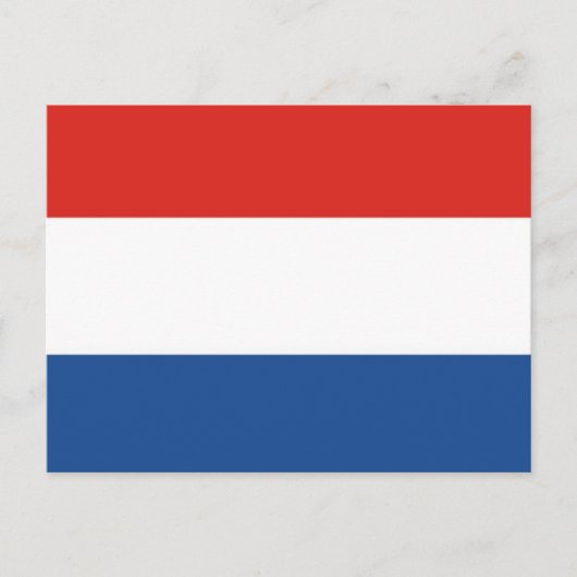 Carte Postale Drapeau du Pays-Bas (Devant)