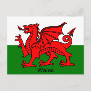 Carte Postale Drapeau du Pays de Galles