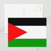 Carte Postale Drapeau du pays de Jordanie (Devant / Derrière)