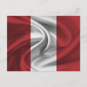 Carte Postale Drapeau du Pérou