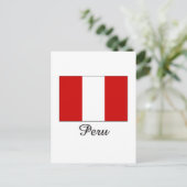 Carte Postale Drapeau du Pérou (Debout devant)