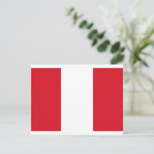 Carte Postale Drapeau du Pérou