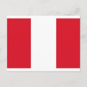 Carte Postale Drapeau du Pérou (Devant)