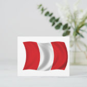Carte Postale Drapeau du Pérou (Debout devant)