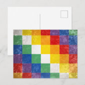 Carte Postale drapeau du peuple Aymara (Devant / Derrière)