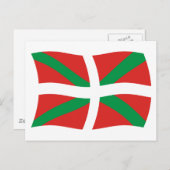 Carte postale Drapeau Du Peuple Basque (Devant / Derrière)