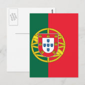 Carte Postale Drapeau du Portugal (Devant / Derrière)