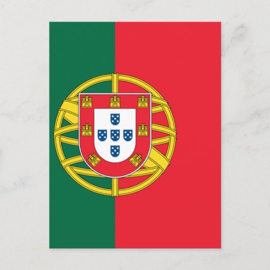 Carte Postale Drapeau du Portugal (Devant)