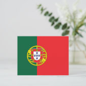Carte Postale Drapeau du Portugal (Debout devant)