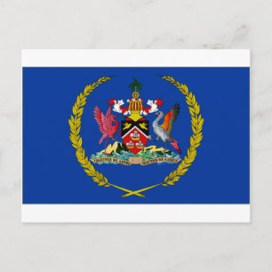 Carte Postale Drapeau du président de Trinité-et-Tobago