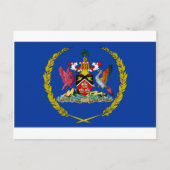 Carte Postale Drapeau du président de Trinité-et-Tobago (Devant)