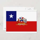 Carte Postale Drapeau du Président du Chili (Devant / Derrière)