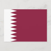 Carte postale drapeau du Qatar (Devant)