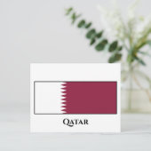 Carte Postale Drapeau du Qatar (Debout devant)