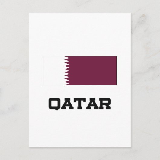 Carte Postale Drapeau du Qatar (Devant)
