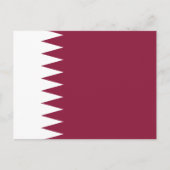 Carte Postale Drapeau du Qatar (Devant)