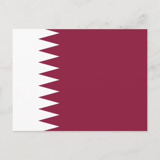 Carte Postale Drapeau du Qatar (Devant)