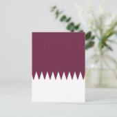 Carte Postale Drapeau du Qatar (Debout devant)