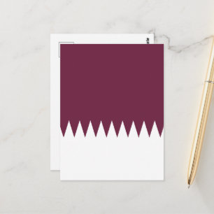 Carte Postale Drapeau du Qatar